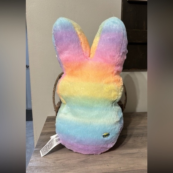 NWT PEEPS ANIMAL ADVENTURE 16 INCH RAINBOW PLUSH BUNNY PEEP - Picture 5 of 11